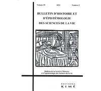 Bulletin d'histoire et d'épistémologie des sciences de la vie n°29/2