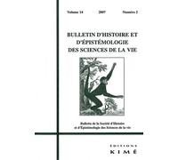 Bulletin D'histoire Et D'épistémologie Des Sciences De La Vie Volume 14 N° 2