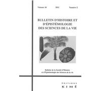 Bulletin D'histoire Et D'épistémologie Des Sciences De La Vie Volume 18 N° 2/2011