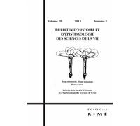 Bulletin D'histoire Et D'épistémologie Des Sciences De La Vie Volume 20 N° 2/2013