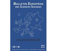 Bulletin Européen des Sciences Sociales N°12 - Collectif - L'harmattan - broché - Revue