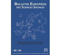 Bulletin Européen Des Sciences Sociales N° 13/2016