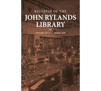 Bulletin of the John Rylands Library 102/1