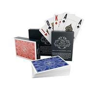 Bullets Playing Cards | Cartes Poker Plastique Professionnel - 2 Jeux de 54 Cartes Étanches & Lavables, Format Poker avec Index Jumbo, Paulie