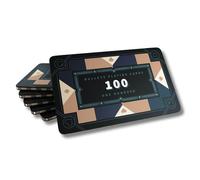 Bullets Playing Cards, Lot de 6 plaques de Poker Paulie en céramique avec valeurs (100)