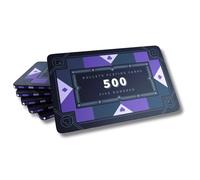 Bullets Playing Cards, Lot de 6 plaques de Poker Paulie en céramique avec valeurs (500)