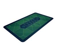 Bullets Playing Cards - Paulie-Poker Layout - Tapis de table 160 x 80 cm - Tapis de jeu Deluxe pour soirée casino - Vert