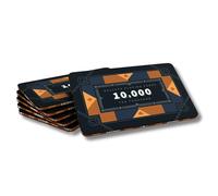 Bullets Playing Cards, Plaque de poker Paulie en céramique, Avec valeurs, Lot de 6 (10 k)