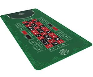 Bullets Playing Cards, Roulette Mat in 180 x 90 cm, tapis de table pour une véritable sensation de casino
