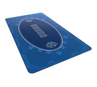 Bullets Playing Cards | Tapis de Poker Bleu Casino Design 140x75cm | Surface Lisse Antidérapante, Qualité Casino, Lavable & Hydrofuge