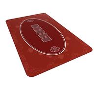Bullets Playing Cards, Tapis de Poker Design Rouge 100 x 60 cm, pour Votre Propre Table de Poker, Coussin de Poker