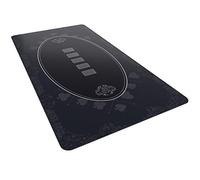 Bullets Playing Cards | Tapis de Poker Noir Casino Design 160x80cm | Surface Lisse Antidérapante, Qualité Casino, Lavable & Hydrofuge
