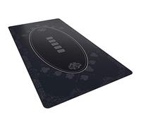 Bullets Playing Cards | Tapis de Poker Noir Casino Design 200x100cm | Surface Lisse Antidérapante, Qualité Casino, Lavable & Hydrofuge