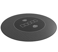 Bullets Playing Cards | Tapis de Poker Noir Classique Design diamètre 100cm | Surface Lisse Antidérapante, Qualité Classique, Lavable & Hydrofuge