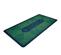 Bullets Playing Cards | Tapis de Poker Vert Paulie Design 160x80 cm | Surface Lisse Antidérapante, Qualité Casino, Lavable & Hydrofuge