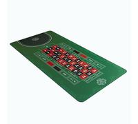 Bullets Playing Cards, Tapis de Roulette, Différentes Tailles, Double 0 ou Single 0 (Simple 0, 160 x 80 cm)