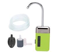 Bulleur pour Aquarium, Pompe à Eau de Pêche Bulleur Peche Vif Pompe à Oxygène avec éclairage LED, pour Extérieur Marché d'aquarium Vert