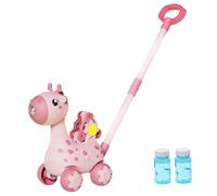 Bulleuse à bulles Carton de bouillonnement Bulleuse Bulle à pelouse Buille Patriftuayée avec des conduits de jardin musique LED et solution pour les tout-petits cadeaux, non inclus des batter