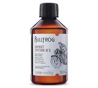 Bullfrog - Gel Douche Multi-Usage Secret Potion N.2 : Nettoyant pour le Corps, le Visage et les Cheveux, 91% Naturel, Parfum Épicé et Ambré, Fabriqué en Italie, 250 ml.