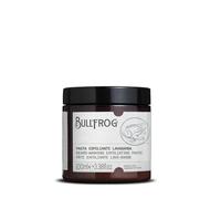 Bullfrog Pâte Exfoliante Lavage de Barbe 100ml - Nettoie la Barbe en Profondeur, Donne un Aspect Brillant et Soigné - Parfum aux Notes de Lavande, de Mousse de Chêne et de Vétiver - Fabriqué en Italie