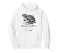 Bullfrog Vintage Animal Fauna Prints Rana Catesbeiana Sweat à Capuche