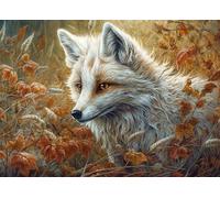 Bullglesup Puzzle pour Adultes 1000 pièces, Fox avec Affiche, pièces Parfaitement imbriquées Lettres au Dos, Pas de poussière, Cadeau pour Personnes âgées (70 x 50 cm)