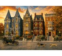 Bullglesup Puzzles pour adultes 1000 pièces Autumn Avenue Puzzle