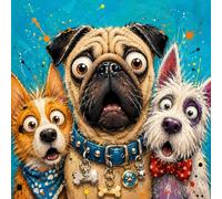 Bullglesup Puzzles pour adultes 1024 pièces Triple Trouble Puzzle