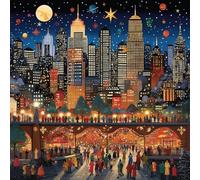 Bullglesup Puzzles pour adultes de 1024 pièces, puzzle d'ambiance joyeuse avec affiche lettre au dos, pièces uniques qui s'adaptent bien sans poussière (49,8 x 49,8 cm)