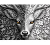 Bullglesup Puzzles pour adultes - Puzzle double esprit de 1000 pièces (69,8 x 49,8 cm)