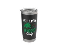 Bullish Vibes Only Trader Bourse Forex Crypto Cadeau Gobelet isotherme en acier inoxydable double paroi