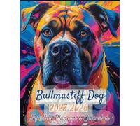Bullmastiff Dog 2025-2026 Monthly Planner: Two-Year Organizer with Address & Password Keeper - January 2025 to December 2026