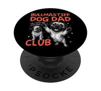 Bullmastiff Dog Dad Club, fête des pères pour Hommes PopSockets PopGrip Adhésif