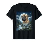 Bullmastiff Howling to The Moon Meme Funny Dog Lover T-Shirt