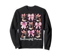 Bullmastiff Mama Dog Mom Fête des Mères Coquette Nœud Rose Sweatshirt