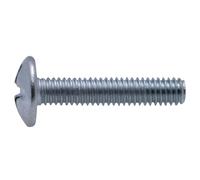 Bullone stufa, zincato, diametro 6 x 20 mm, confezione da 20 bulloni