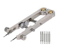 Bullongè Pince à barrette à ressort 6825-G avec double articulation en forme de U - Outil pour changer le bracelet en métal de la montre ou le démontage des barrettes à ressort