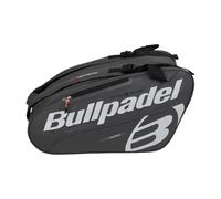 Bullpadel - Sac pour raquettes de raquette blanc, avec détails gris, avec poches pour raquettes, compartiment pour vêtements ou matériel et poches auxiliaires, poignées rembourrées et à main pour