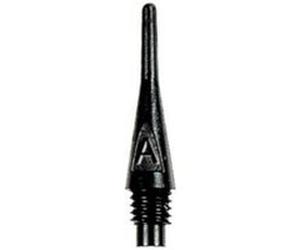 Bull's AXX Embouts souples courts (2BA) 20,7 / 6 mm noir 100 pièces Noir G