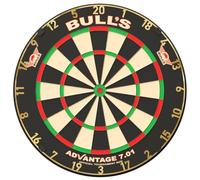 BULL'S Cible de fléchettes professionnelle Advantage 7.01 DARTBOARD Noir Sisal Darts Dartboard