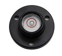 Bull's Eye Niveau à bulle compact de 28 mm avec mouvement à bulles de 2 mm de haute précision, boîtier en aluminium monté sur bride pour une utilisation professionnelle et bricolage (B)