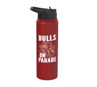 Bulls on Parade Bull Riding Stainless Steel Insulated Water Bottle