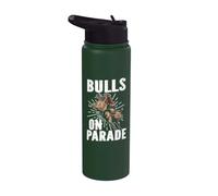 Bulls on Parade Bull Riding Stainless Steel Insulated Water Bottle