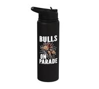 Bulls on Parade Bull Riding Stainless Steel Insulated Water Bottle