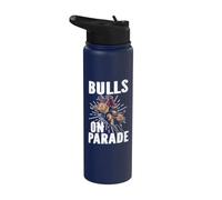 Bulls on Parade Bull Riding Stainless Steel Insulated Water Bottle