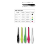 Bulls S AXX Point Soft Tips, Type Long, Dart Pointes 2BA, Lot de 100