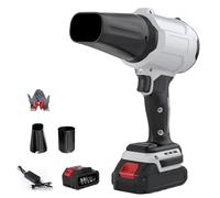 Bullseye Air Blower, Bullseye Air Blower, Muti-Option Battery Cordless Turbo Jet Handheld with Removable Nozzles for Yard, Garage, Patio & Outdoor Cleaning (White Battery 3)