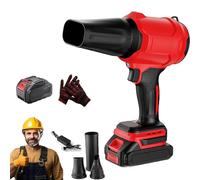 Bullseye Blower - Bullseye Air Blower, Cordless Turbo Super Power Air Duster, Lightweight Multi-Purpose Leaf Cleaner for Blowing Dry Leaves Indoor Outdoor (Red)