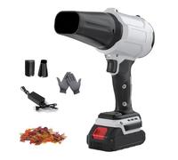 Bullseye Blower, Turbo Jet Cordless Leaf Blower, Hand Cordless Leaf Blowers with Battery and Charger, 450 Cfm/160 Mph Turbo Jet Blowers, for Cars, Fallen Leaves, Gardens (Gray 20 Sections)
