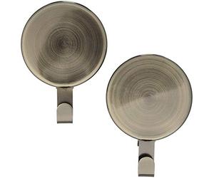 Bullseye Office Lot de 2 crochets magnétiques super résistants en bronze - Capacité de 4,5 kg, parfaits pour tenir des couronnes, manteaux, clés et autres articles ménagers